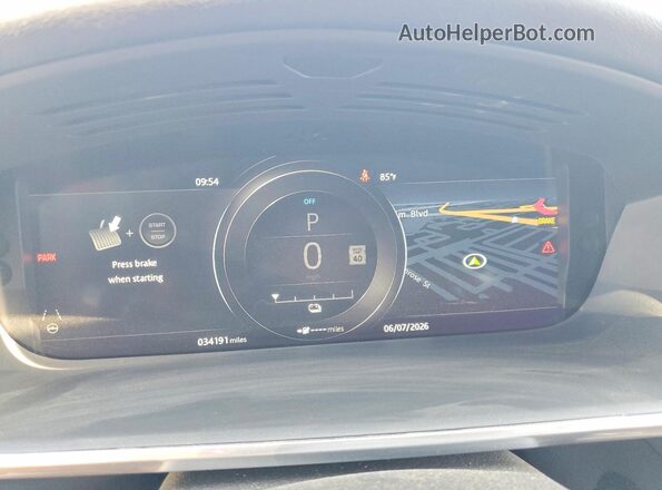 SADHD2S18K1F68509 2019 JAGUAR I-PACE Blue Սարքավորումների վահանակի տեսք