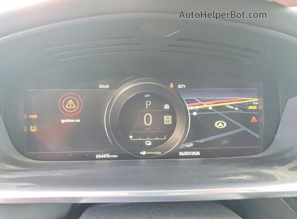 SADHD2S18K1F76089 2019 JAGUAR I-PACE White Instrument cluster view