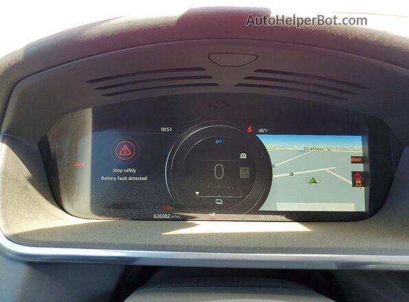 SADHD2S1XK1F65966 2019 JAGUAR I-PACE Orange Вид щитка приладів