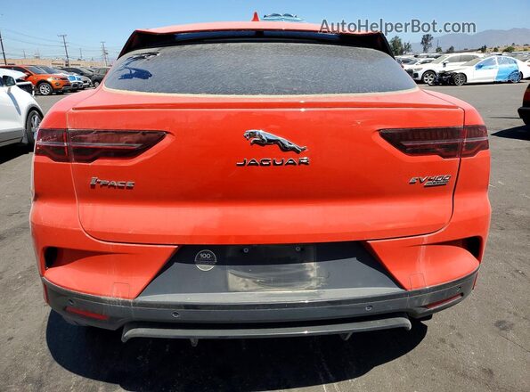 SADHD2S1XK1F65966 2019 JAGUAR I-PACE Orange Вид ззаду