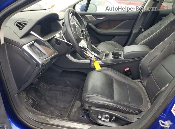 SADHD2S1XK1F70066 2019 JAGUAR I-PACE Blue წინა სალონის ხედი