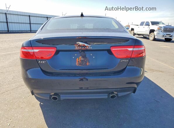 SAJAD4FX7KCP44587 2019 JAGUAR XF Черный Вид сзади