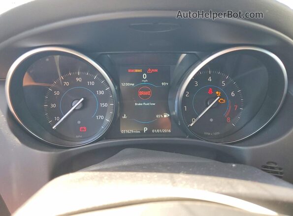 SAJAD4FX7KCP44587 2019 JAGUAR XF Черный Вид щитка приборов
