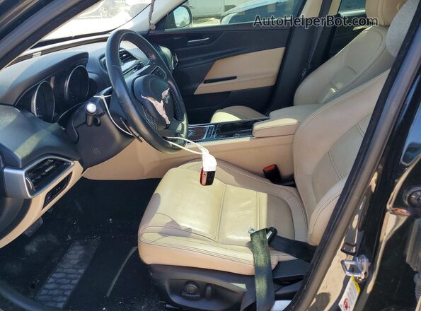 SAJAE4BG9HA946824 2017 JAGUAR XF Black Front interior view