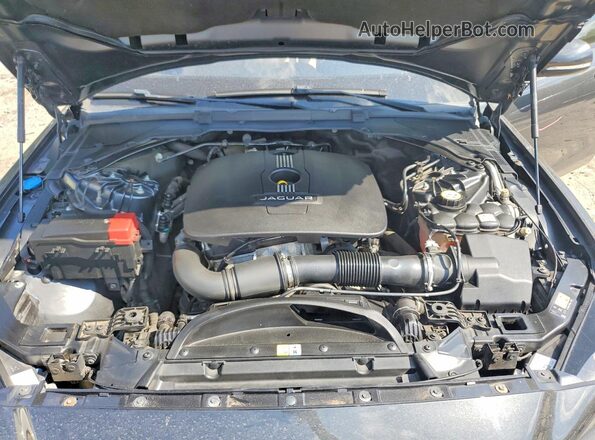 SAJAE4BG9HA963719 2017 JAGUAR XF Угольный Вид задней части салона