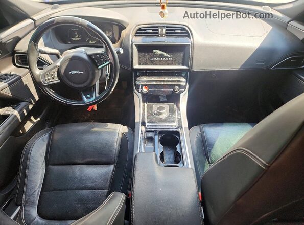 SAJAF4FX8JCP25345 2018 JAGUAR XF Blue Widok deski rozdzielczej