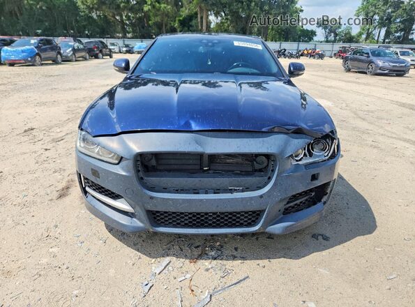 SAJAF4FX8JCP25345 2018 JAGUAR XF Blue Widok z przodu