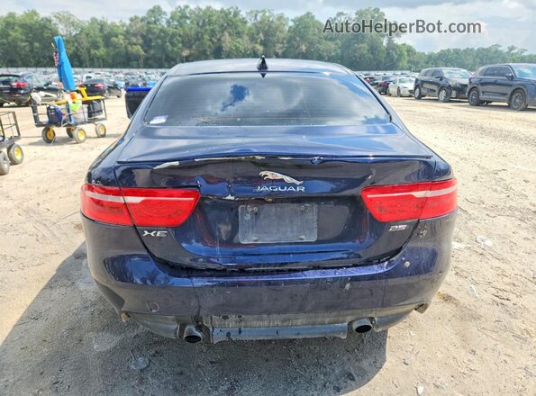 SAJAF4FX8JCP25345 2018 JAGUAR XF Blue Widok z tyłu
