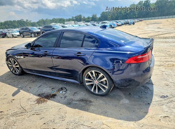 SAJAF4FX8JCP25345 2018 JAGUAR XF Blue Tył lewy
