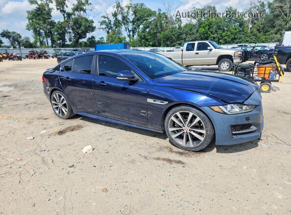 SAJAF4FX8JCP25345 2018 JAGUAR XF Blue Przód prawy