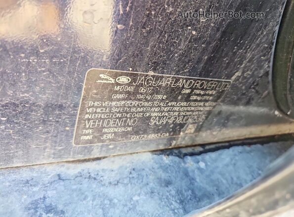 SAJAF4FX8JCP25345 2018 JAGUAR XF Blue Widok komory silnika