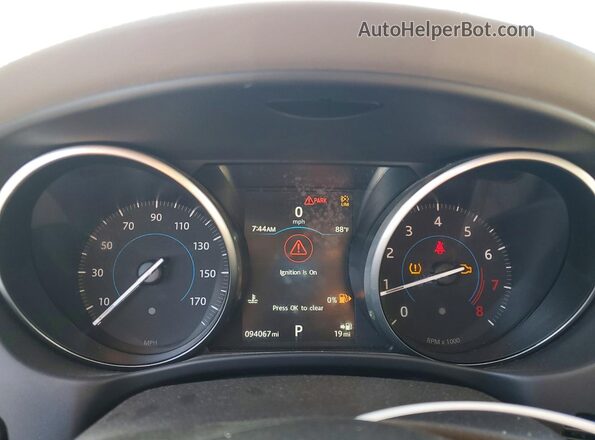 SAJAJ4BV8HCP14987 2017 JAGUAR XF Черный Вид щитка приборов