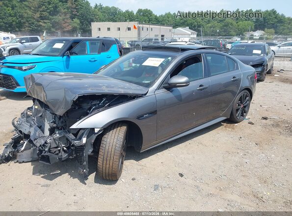 SAJAL4BV5HA973152 2017 JAGUAR XF Gray Vista tres cuartos delantera izquierda