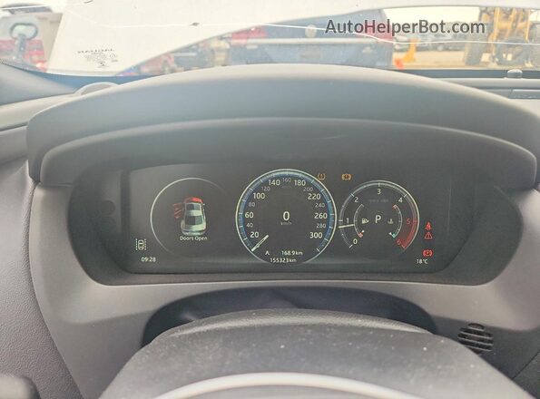 SAJAL4FN2JCP36736 2018 JAGUAR XF White Widok zestawu wskaźników
