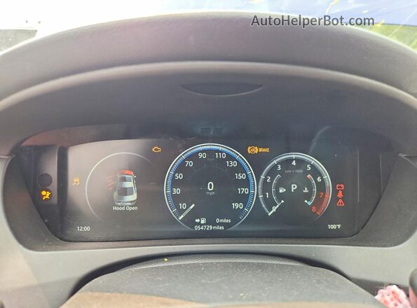 SAJAM4FV0KCP43828 2019 JAGUAR XF Blue Widok zestawu wskaźników