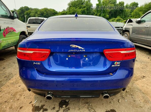 SAJAM4FV0KCP43828 2019 JAGUAR XF Blue Widok z tyłu