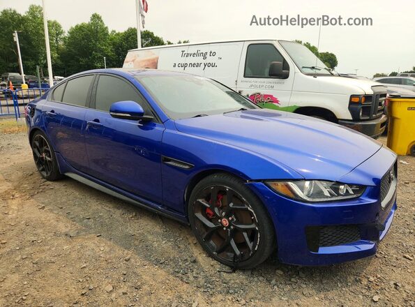 SAJAM4FV0KCP43828 2019 JAGUAR XF Blue Przód prawy