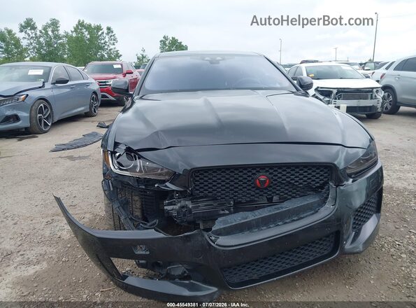 SAJAM4FV6JCP17622 2018 JAGUAR XF Black Widok zestawu wskaźników
