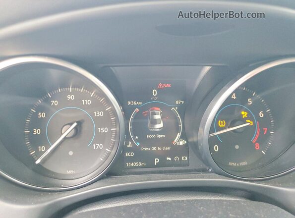 SAJAR4BG7HA960208 2017 JAGUAR XF Черный Вид щитка приборов