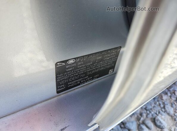 SAJAR4FX8KCP48374 2019 JAGUAR XF Серебряный Вид подкапотного пространства