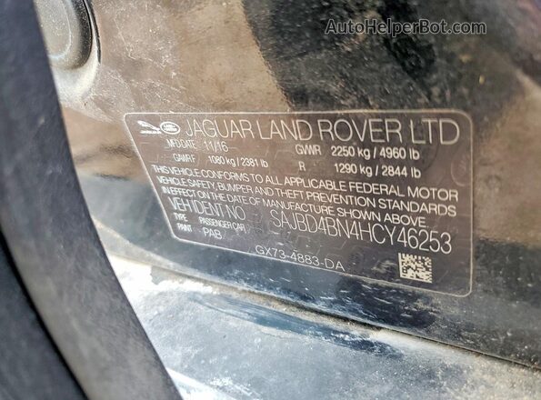 SAJBD4BN4HCY46253 2017 JAGUAR XF Black Вид підкапотного простору