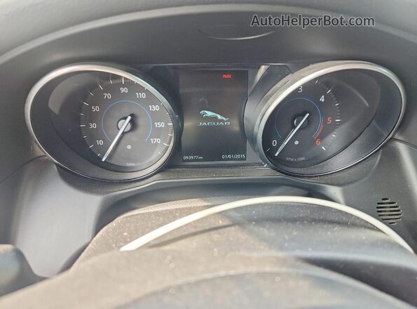 SAJBD4BN4HCY46253 2017 JAGUAR XF Black Вид щитка приладів