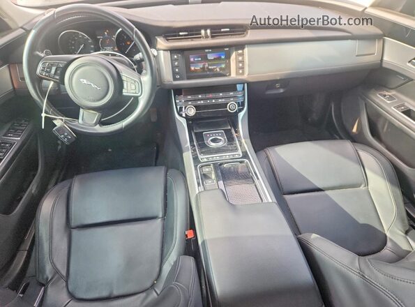 SAJBD4BN4HCY46253 2017 JAGUAR XF Black Вид панелі приладів