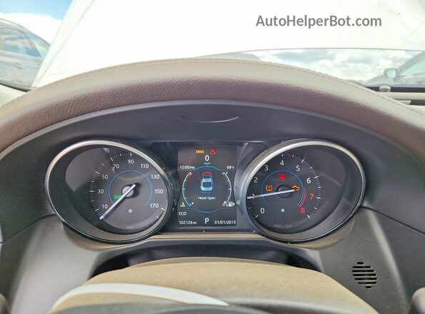 SAJBD4BV4GCY07564 2016 JAGUAR XF Белый Вид щитка приборов
