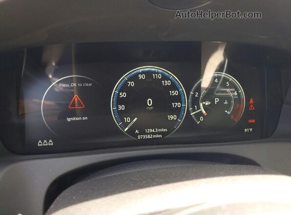 SAJBE4FX3LCY86566 2020 JAGUAR XF Gray Vista del cuadro de instrumentos