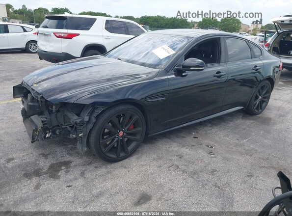 SAJBG4BV9GCY06479 2016 JAGUAR XF Black Vista tres cuartos delantera izquierda