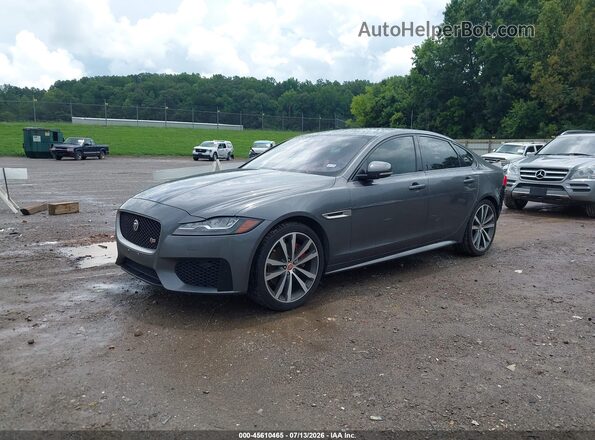 SAJBG4BV9HCY25079 2017 JAGUAR XF Gray Vista tres cuartos delantera izquierda