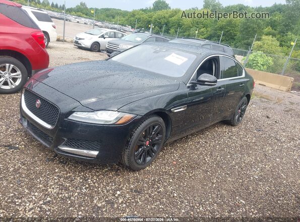 SAJBJ4BV0HCY49496 2017 JAGUAR XF Черный Передняя левая четверть