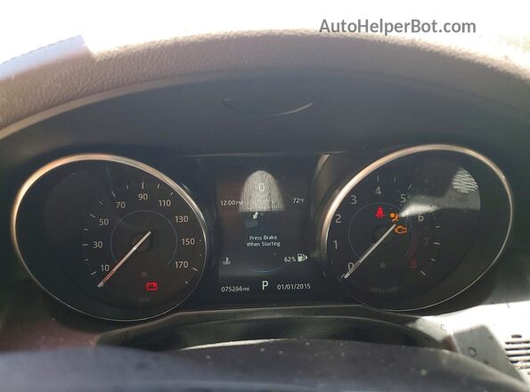 SAJBJ4BV2GCY16403 2016 JAGUAR XF White Vista del cuadro de instrumentos