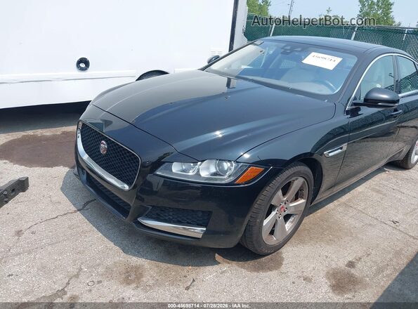 SAJBS4FX6JCY54331 2018 JAGUAR XF Черный Передняя левая четверть