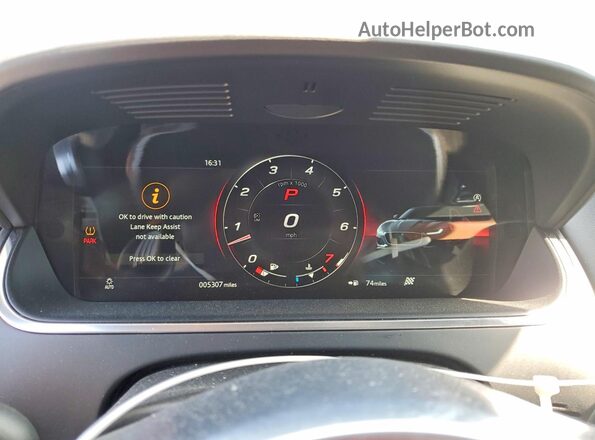 SAJD51FE7NCK77666 2022 JAGUAR F-TYPE Green ხელსაწყოთა პანელის ხედი