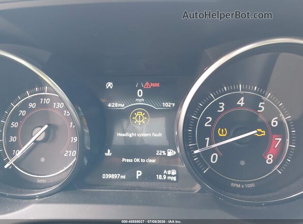 SAJD55EE5LCK68034 2020 JAGUAR F-TYPE Red Widok tylnych siedzeń