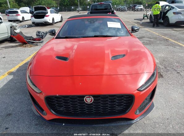 SAJDD5EE7PCK82994 2023 JAGUAR F-TYPE Orange Widok wnętrza z tyłu