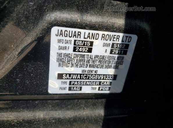 SAJWA1C75G8V91333 2016 JAGUAR XJ Черный Вид подкапотного пространства