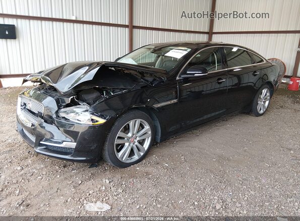 SAJWA2G73G8V91329 2016 JAGUAR XJ Black Առջևի ձախ երեք քառորդ տեսարան