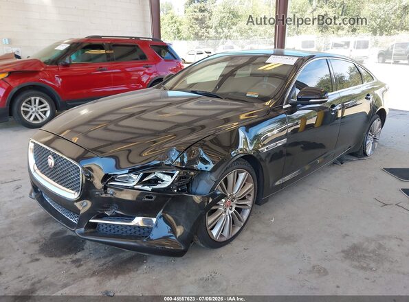 SAJWA2GE3GMW03033 2016 JAGUAR XJ Black Առջևի ձախ երեք քառորդ տեսարան