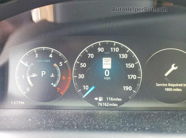 SAJWJ1CD5G8V92276 2016 JAGUAR XJ White Instrument cluster view