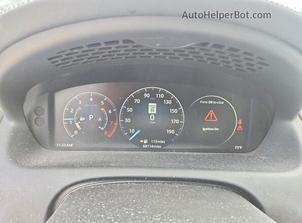 SAJWJ1CD8G8W00984 2016 JAGUAR XJ Черный Вид щитка приборов
