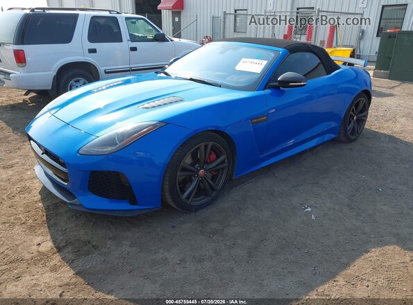 SAJWJ6K87HMK38656 2017 JAGUAR F-TYPE Blue Przód lewy