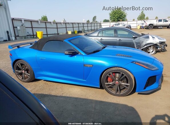 SAJWJ6K87HMK38656 2017 JAGUAR F-TYPE Blue Widok wnętrza z tyłu