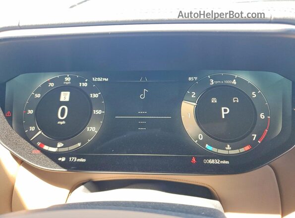 SAL1L9FU9SA437785 2025 LAND ROVER RANGE Black Instrument cluster view