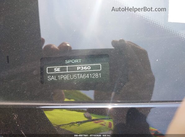 SAL1P9EU5TA641281 2026 LAND ROVER RANGE ROVER SPORT Black 