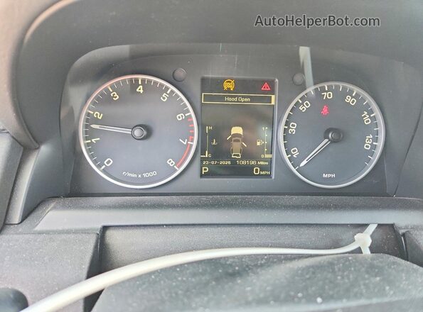 SALAG2V61GA807407 2016 LAND ROVER LR4 Black Widok zestawu wskaźników