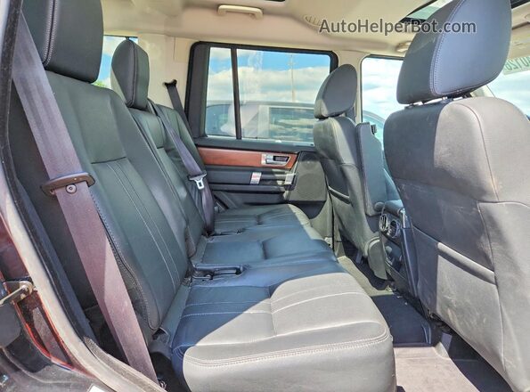 SALAG2V61GA807407 2016 LAND ROVER LR4 Black Widok wnętrza z tyłu