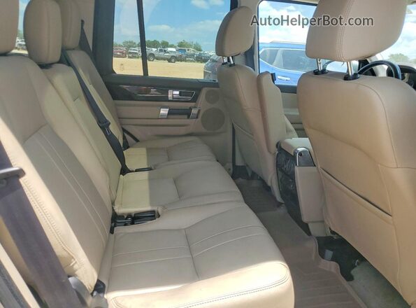 SALAG2V66GA812456 2016 LAND ROVER LR4 Beige Widok wnętrza z tyłu