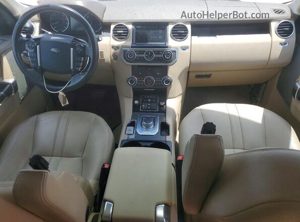 SALAG2V66GA812456 2016 LAND ROVER LR4 Beige Widok deski rozdzielczej